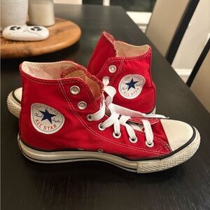 Converse Red Canvas High-Tops